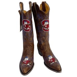 GAMEDAY BOOTS SC State Bulldogs NEW Size 6.5 Brown Cowboy Boots South Carolina